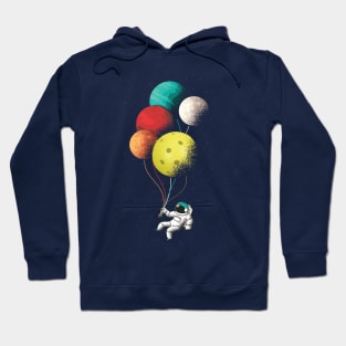 Pickleball Player Astronaut Space Lover Hoodie